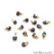 Rough Gemstone Pendant, Birthstone Raw Pendant, Gold Electroplated Connector Charms, 11X6mm (Approx), 1 pc, GemMartUSA (50469)